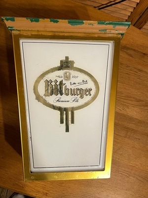Reklama piwa lampa ścienna Bitburger