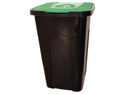 Kosz na śmieci plastik 50l zielony