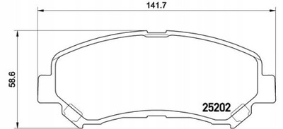 ZAPATAS DE FRENADO NISSAN MAXIMA VII (A35) 09/08- /  