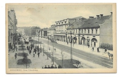 Sosnowiec Dom Udziałowy [pocztówka przed 1939]