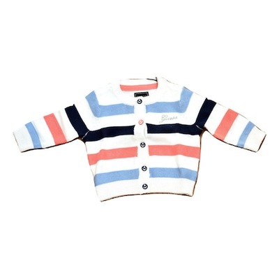 GUESS LOGOWANY SWETER PASKI (3-6M)