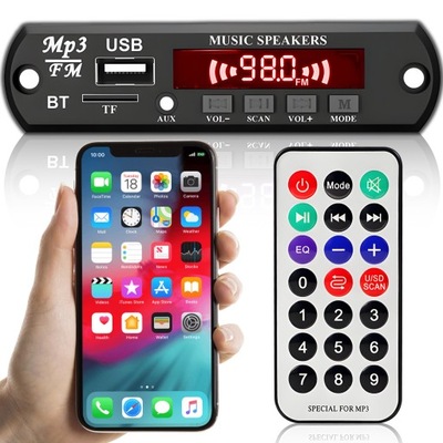 ODTWARZACZ MODUŁ BLUETOOTH MP3 AUX RADIO USB