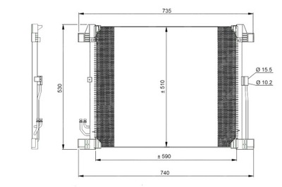 NRF CONDENSADOR DE ACONDICIONADOR INFINITI EX FX QX50 I QX70 3.5 3.7 5.0  