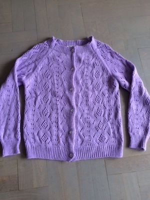 liliowy włoski sweterek