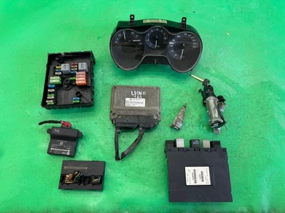 Бортовий комп'ютер набір стартовий імобілайзер запуск 06a906033ff seat leon ii 1.6 mpi 8v 05- фото №1