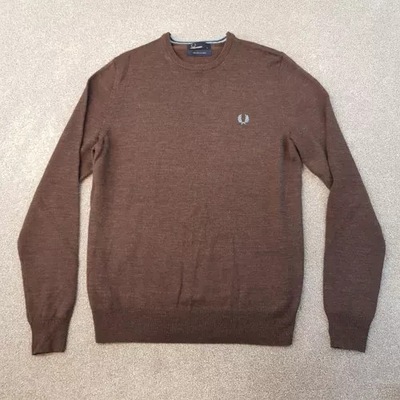 sweter FRED PERRY merino xl