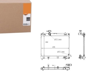 Nrf радиатор воды toyota 58384 фото №1