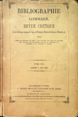 Bibliographie Catholique 1859 r