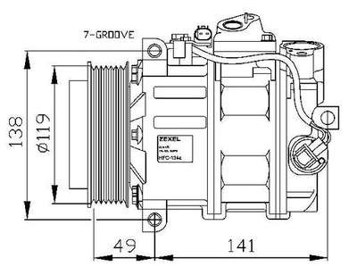 NRF 32215 КОМПРЕССОР, КОНДИЦИОНЕР