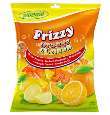 Import z NIEMIEC Woogie Musujące Cukierki Orange & Lemon 170 g