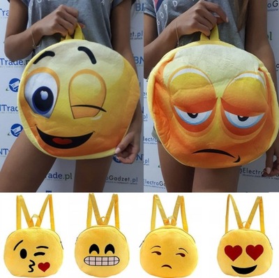 PLECAK EMOJI BUŹKA EMOTIKONY TORBA PRZEDSZKOLAKA