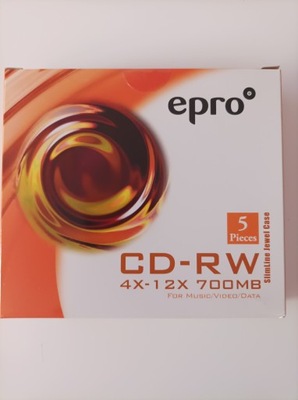 Płyta CD epro CD-RW 700 MB 5 szt