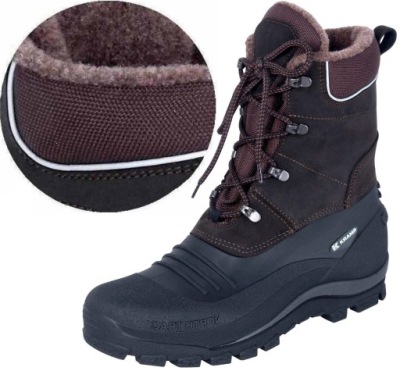 LEKKIE BUTY GUMOWE ZIMOWE WODOODPORNE ROBOCZE OCIEPLANE KOZAKI MĘSKIE