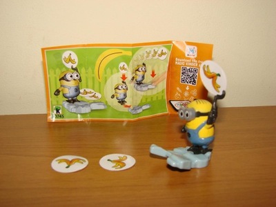 Figurka kinder Minionek z bananami Gru i Minionki