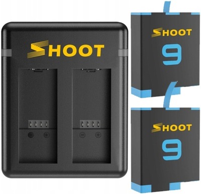 Bateria Akumulator 2x Ładowarka podwójna do GoPro HERO 9 10 11 12