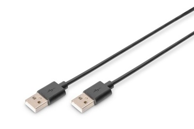 Kabel USB A - USB A Digitus AK-300100-010-S 1 m czarny