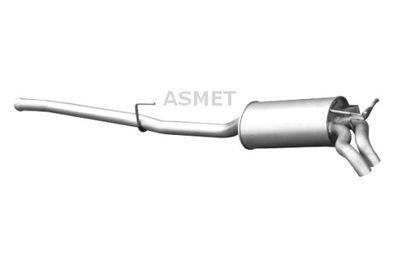 ASMET SILENCER SYSTEM OUTLET REAR MERCEDES E W210 2.2D 06.98-03.02  