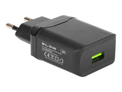 Ładowarka sieciowa gniazdo USB QC3.0 18W black