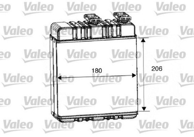 VALEO 812222 ОБМІННИК ТЕПЛА, ОБІГРІВАЧ САЛОНУ