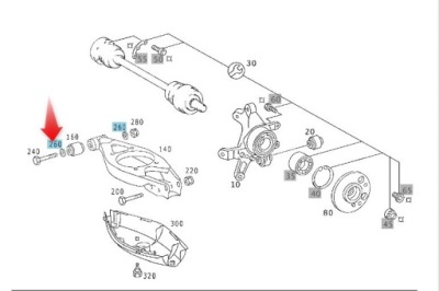 Підкладка mercedes a2103570275 фото №1