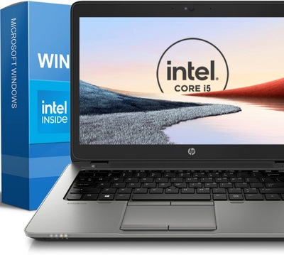 Laptop HP Elitebook 14 HD+ Szybki solidny z SSD|Nauka zdalna 14" Intel Core i5 8 GB / 120 GB czarny