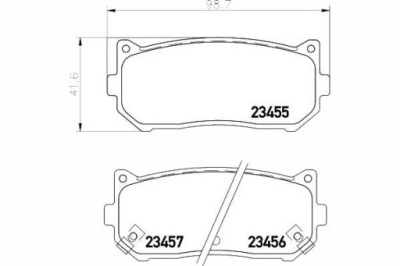 Textar тормозные колодки тормозные kia задняя shuma 97-04 clarus фото №1