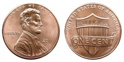 1 cent USA (2011) - A. Lincoln Mennica P