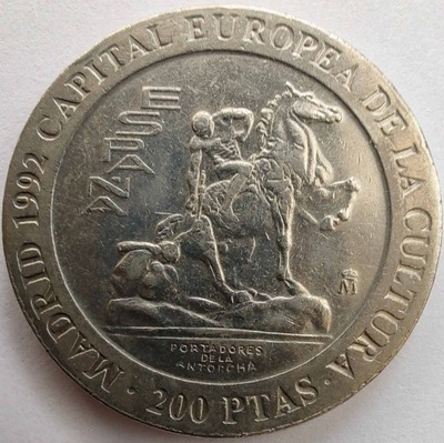 1814 - Hiszpania 200 peset, 1992