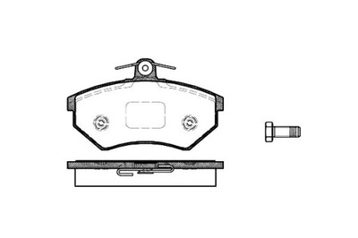 REMSA КОЛОДКИ ГАЛЬМІВНІ AUDI 80 1.9 TDI (8C. B4)