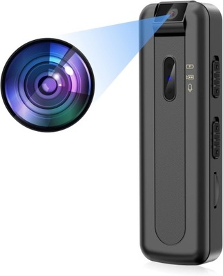 Mini Kamera 64GB 1080P 180° Schwenkbar Tragbare Kleine Videokamera,