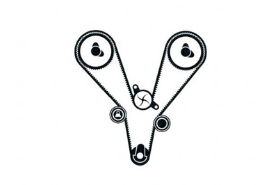 Skf грм kpl. ремінь + ролик hyundai coupe, sa фото №1