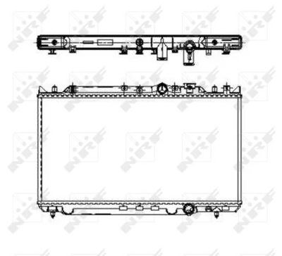 NRF 509653 CHLODNICA, SISTEMA DE REFRIGERACIÓN DEL MOTOR  