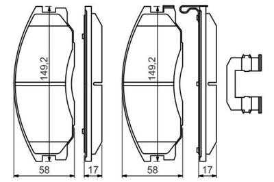 BOSCH 0 986 494 650 КОЛОДКИ ТОРМОЗНЫЕ