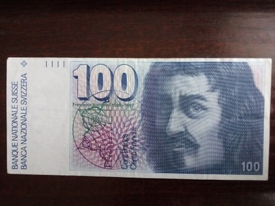 Banknot 100 franków Szwajcaria
