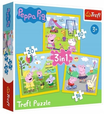 UKŁADANKI dla Dzieci Ciekawe ZABAWKI na Logiczne MYŚLENIE Puzzle Peppa