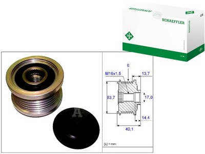 RUEDA POLEA ALTERNADOR OPEL 1,4 1,6 09- ASTRA J I  