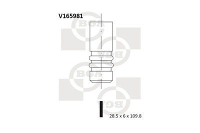 Zawory ssące i wydechowe BGA V165981