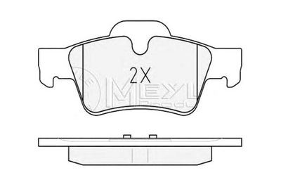 MEYLE ZAPATAS DE FRENADO DB T. W164/251  