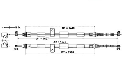 Ate 24.3727-0660.2 cięgło, гальмо стояночний фото №1