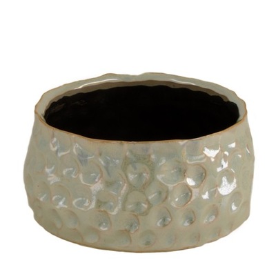 Donica ceramiczna perłowa 16.5x7.5 cm