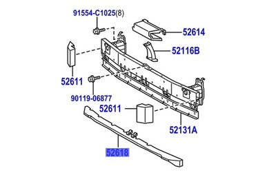 Rav4 05-08 абсорбер пінополістирол підсилювач бампер фото №1