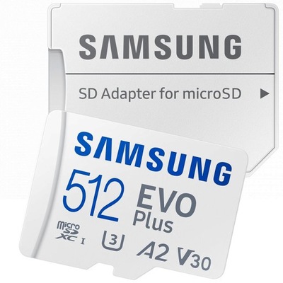 KARTA PAMIĘCI MicroSDXC 512 GB SAMSUNG EVO Plus