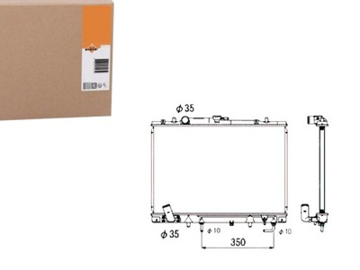 РАДИАТОР ДВИГАТЕЛЯ NRF MT2157 8MK376770391 68154 73