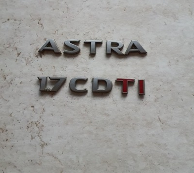 Эмблема "astra 1.7 cdti" opel astra h фото №1