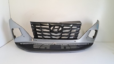 Бампер перед hyundai tucson 4 iv 20- решётка радиатора фото №1