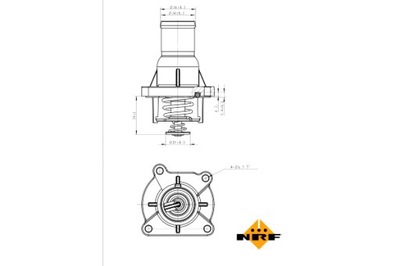 NRF TERMOSTATO LÍQUIDO REFRIGERANTE FIAT STILO OPEL ASTRA H ASTRA H GTC  