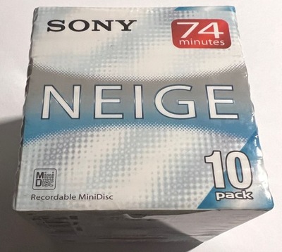 MiniDisc MD SONY NEIGE 74 Japan 10szt 10pack