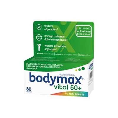 BODYMAX VITAL 50+ SUPLEMENT DIETY 60 TABLETEK