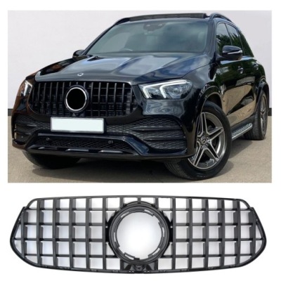 Решётка радиатора решётка радиатора mercedes w167 gle 19- panamericana amg gt глянцевый black v167 фото №1