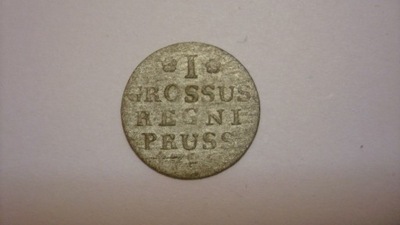 Moneta 1 grosz Prusy 1786 E stan 3-